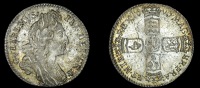 William III (1694-1702), Sixpence, 1696, first bust, large crowns, early harp (ESC 1202; S 3520). Light flan...