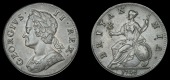 George II (1727-1760), Halfpenny, 1746 (BMC 876; S 3719). Obverse extremely fine, reverse nearly so, chocolate...
