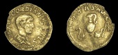 Roman Imperial Coinage, Gordian III (as Cæsar), imitation Aureus, 238, bare-headed and draped bust right, rev....
