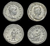 Roman Imperial Coinage, Philip II (as Cæsar), Antoninianus, Rome, 244-6, rev. Philip II standing right, holding...