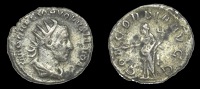 Roman Imperial Coinage, Volusian, Antoninianus, Rome, 252, radiate, draped and cuirassed bust right, rev. Concordia...