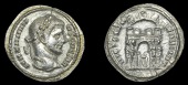 Roman Imperial Coinage, Galerius (as Cæsar), Argenteus, Ticinum, 295, laureate bust right, rev. four princes...