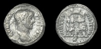 Roman Imperial Coinage, Constantius I (as Cæsar), Argenteus, Rome, 295-7, laureate bust right, rev. four princes...