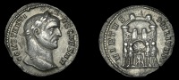 Roman Imperial Coinage, Constantius I (as Cæsar), Argenteus, Ticinum, 294, laureate bust right, rev. four princes...