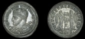 Roman Imperial Coinage, Constantine I, Follis, Siscia, 319, cuirassed bust left in high-crested helmet, holding...