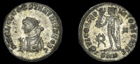 Roman Imperial Coinage, Constantine II (as Cæsar), Folllis, Cyzicus, 317-20, laureate bust left wearing imperial...