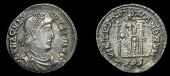 Roman Imperial Coinage, Magnus Maximus, Siliqua, Trier, 383-8, pearl-diademed, draped and cuirassed bust right, rev....