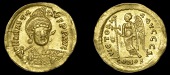 Byzantine Coinage, Anastasius I, Solidus, Constantinople, 507-18, helmeted and cuirassed bust facing slightly right,...