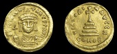 Byzantine Coinage, Tiberius II Constantine, Solidus, Constantinople, 578-82, crowned and cuirassed bust facing,...