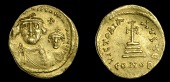 Byzantine Coinage, Heraclius and Heraclius Constantine, Solidus, Constantinople, 626-9, crowned and draped facing...