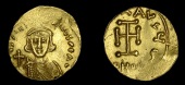 Byzantine Coinage, Justinian II (First reign), Tremissis, Constantinople, 687-92, crowned and draped bust facing,...