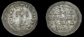 Byzantine Coinage, Constantine VI and Irene, Miliaresion, Constantinople, 780-97, cross potent on three steps,...