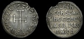 Byzantine Coinage, Leo V, Miliaresion, Constantinople, 813-20, cross potent on three steps, rev. legend in five...