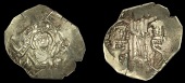 Byzantine Coinage, Andronicus II and Michael IX, Hyperpyron, Constantinople, 1295-1303, half-length figure of the...