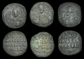 Byzantine Coinage, Anonymous Folles (3), class A1, attributed to John I, Constantonople, 869-76, nimbate bust of...