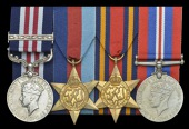 A rare and outstanding Second World War Burma operations M.M. and Bar awarded to Lance-Naik Kharakbahadur Rai, 2nd...