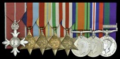 A post-War military M.B.E. group of eight awarded to Major E. A. Clarke, Corps of Military Police and Rifle...
