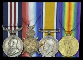 A Great War M.M. group of four awarded to Sergeant N. H. J. Hookey, Military Mounted Police

Military Medal,...