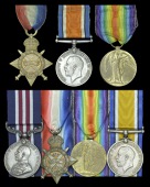 Family Group:

A Great War M.M. group of three awarded to Sergeant J. T. Blackburn, Military Foot Police, late...