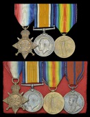 Four: Corporal N. Dennis, Military Foot Police
1914-15 Star (P.1545. L-Cpl., M.F.P.); British War and Victory...