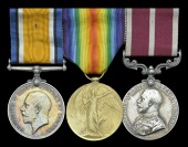 Three: Sergeant A. H. Hopkinson, Military Foot Police

British War and Victory Medals (P-1675 Sjt., M.F.P.); Army...