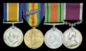 Four: Sergeant W. C. Spreadbrow, Military Foot Police

British War and Victory Medals, M.I.D. oak leaf (703 Sjt.,...