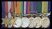 Seven: Lance-Corporal W. H. Bracken, Royal Military Police, late Royal Artillery

1939-45 Star; Burma Star;...