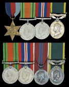 Four: Private G. Beard, Corps of Military Police
1939-45 Star; Defence and War Medals 1939-45; Efficiency Medal,...