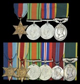 Six: Sergeant F. A. C. Brown, Royal Military Police
1939-45 Star; Africa Star; Defence and War Medals 1939-45;...
