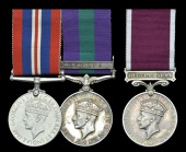 Family Group:

Pair: Private B. P. Hatcher, Royal Military Police
War Medal 1939-45; General Service 1918-62, 1...