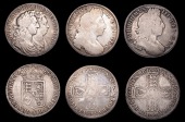 William and Mary (1688-1694), Halfcrown, 1689, first shield, no frosting, pearls, primo (S 3434); William III,...