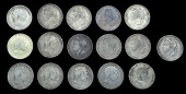 George III (1760-1820), Crowns (8), various dates (S 3787); George IV, Crowns (8), various dates (S 3805) [16]. Fair...