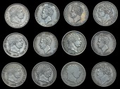 George III (1760-1820), Shilling, 1819 (S 3790); together with other Shillings (11), 1816-29 [12]. First about as...