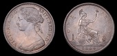 Victoria (1837-1901), Penny, 1869, dies Jg (Gouby A; Bamford 73; F 59; BMC 1685; S 3954). Extremely fine with a hint...