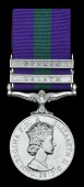 General Service 1918-62, 2 clasps, Malaya, Cyprus, E.II.R. (2/Lt. C. A. Rowe, R.W.F.), minor scratch over unit, good...