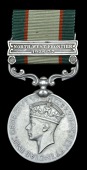 India General Service 1936-39, 1 clasp, North West Frontier 1936-37 (W.-Carr. Safdar Ali, 1 S. Wales Bord.), very...