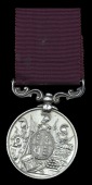 Army Long Service and Good Conduct, V.R., small letter reverse (2745 Cantn. Sgt. S. Dark, Rl. W. Fus.), better than...