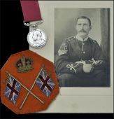 Army L.S. & G.C., E.VII.R. (1821 C. Sjt. G. Barksby, S. Wales Bdrs.), together with section of uniform rank...