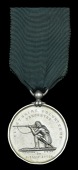Flintshire Volunteers, Shooting Medal, silver, obverse: a kneeling rifleman with engraved inscription around,...