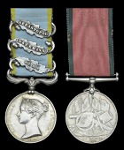Pair: Captain James Baird, 41st Foot, commissioned from Drum-Major in the Crimea and afterwards a Military Knight of...