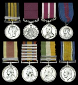 Family group:

Four: Sergeant-Major J. Russell, Royal Welsh Fusiliers

Ashantee 1873-74, 1 clasp, Coomassie...