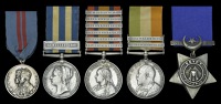 Five: Q.M. & Hon. Major A. Gain, Welsh Regiment

Egypt and Sudan 1882-89, undated, 1 clasp, Gemaizah 1888 (616...