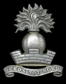 1st Glamorgan Artillery Volunteers, an officer’s extremely rare or plated other ranks forage cap badge c. 1860, a...