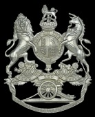 2nd Glamorgan Royal Garrison Artillery (Volunteers) Other Ranks Helmet Plate c. 1902 - 1908, a good quality die...