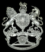 1st Cardigan Royal Garrison Artillery Volunteers Other Ranks Helmet Plate c. 1902 - 1908, a good quality die stamped...
