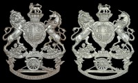 1st Cheshire and Carnarvon & 2nd Carnarvon Artillery Volunteers Other Ranks Helmet Plates c. 1878 - 1891, two all...