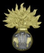 23rd (Royal Welch Fusiliers) Regiment Officer’s Albert Shako Grenade c. 1844 - 1855, a magnificent and rare...