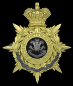 The Welch Regiment Officer’s Helmet Plate 1881 - 1882, an excessively rare and fine example, standard crowned...