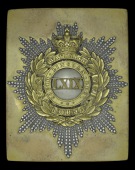69th (South Lincolnshire) Regiment Officer’s Shoulder Belt Plate c. 1840 - 1855, a fine quality example, the...