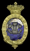 Royal Glamorgan Light Infantry Militia Officer’s Victorian Period Glengarry Badge (?), an extremely fine and...
